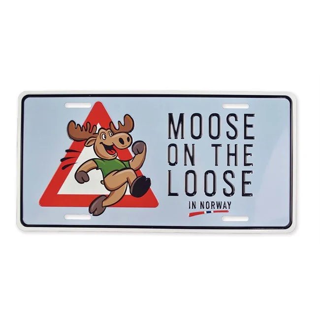 Bilskilt, Moose on the loose, preget