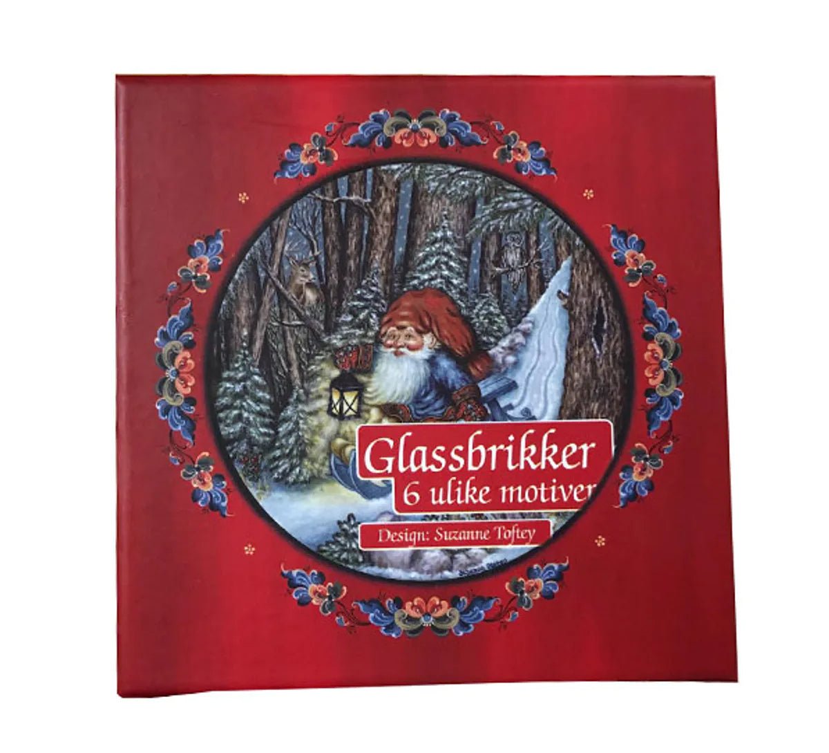 Glassbrikker sett 6 stk