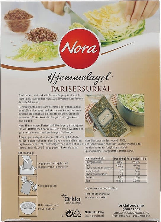 Nora Homemade Parisian Sauerkraut, 450 g