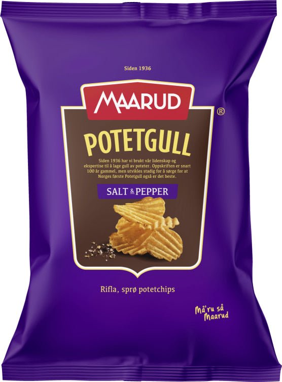 Potetgull Salt&Pepper 250g Maarud