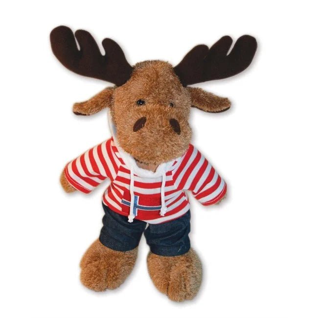 Red Hoodie Plush Moose, Medium - Fjord & Pine