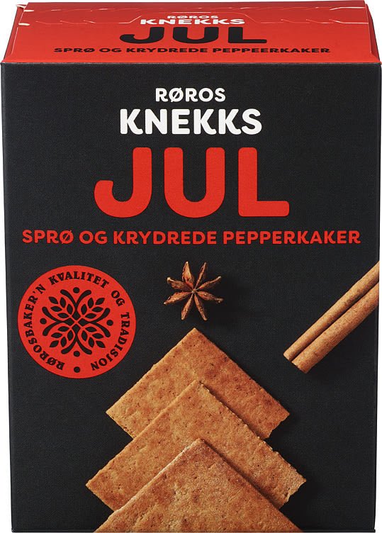 Røros Knekks Jul Gingerbread Cookies 190 g - Fjord & Pine / NFP NORWEGIAN FINEST PRODUCTS INC.