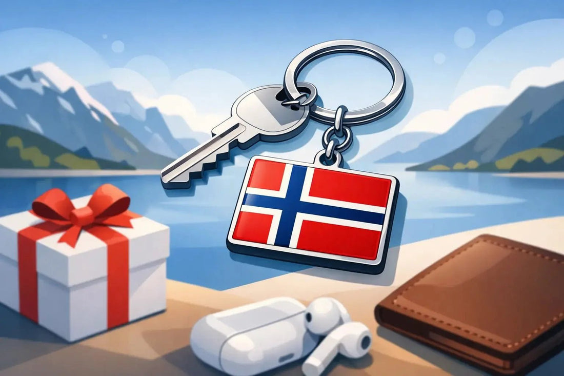 Norway Flag Keychain for Gifts and Daily Use - Fjord & Pine