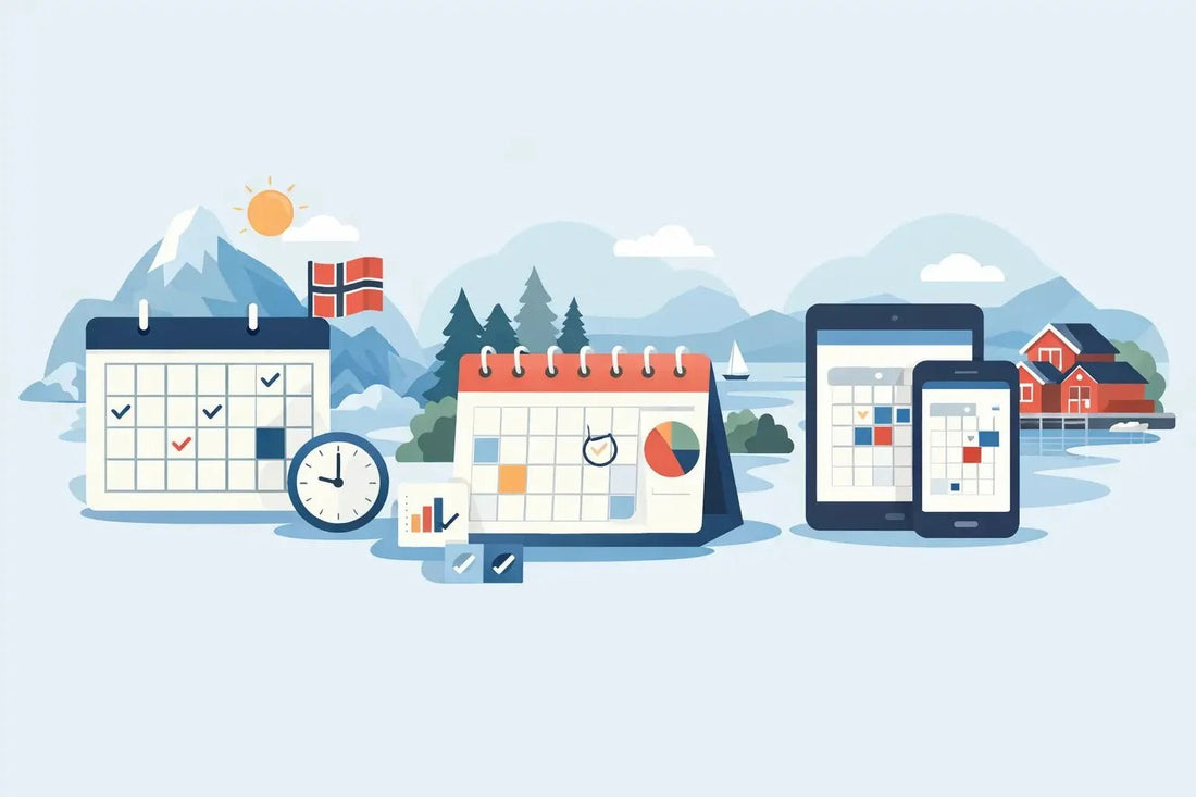 Norwegian Calendar Types Comparison - Fjord & Pine