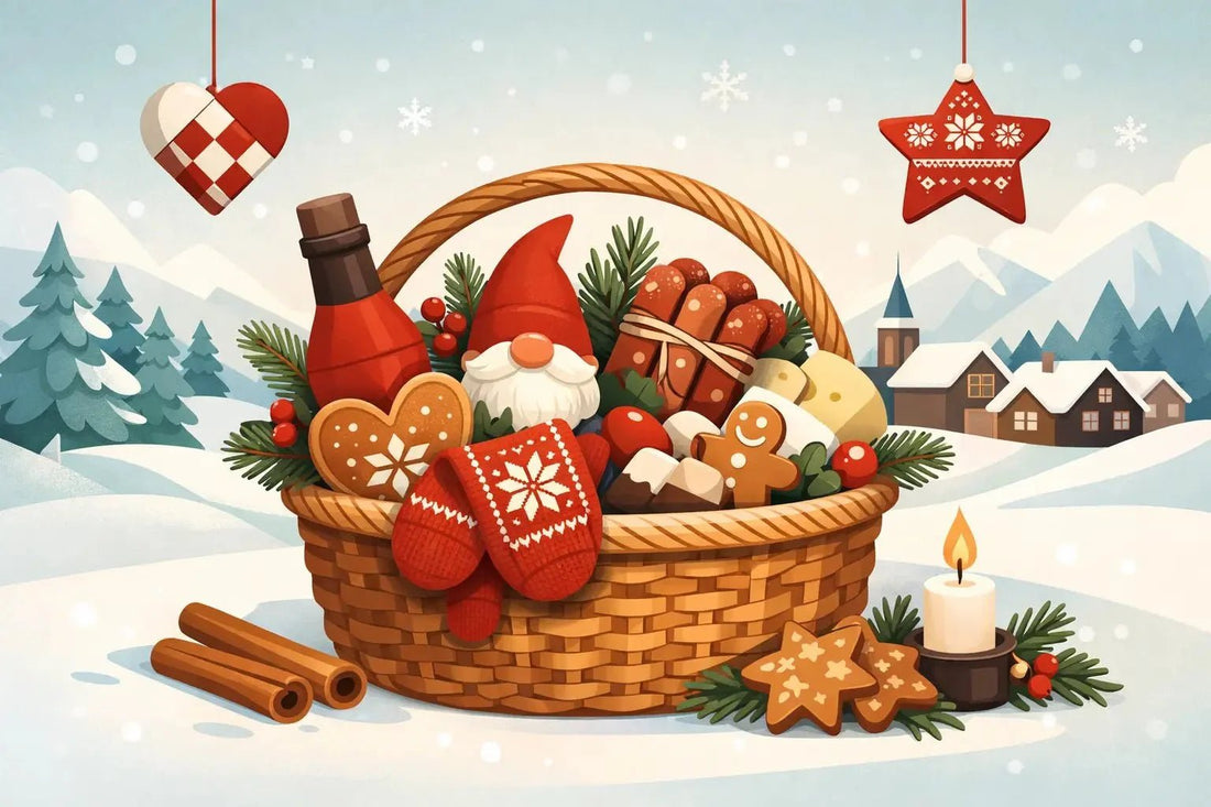 Norwegian Christmas Basket Example Ideas - Fjord & Pine