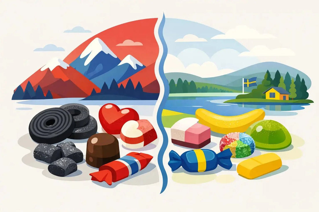 Norwegian vs Swedish Candy Differences - Fjord & Pine