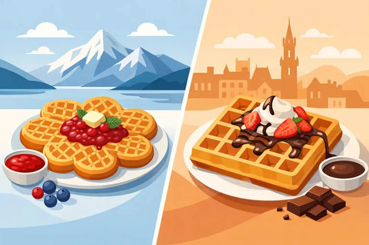 Norwegian Waffles vs Belgian Waffles - Fjord & Pine