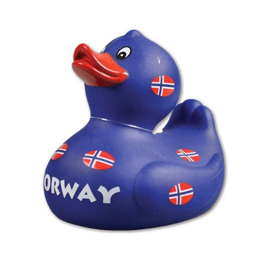 Blue Norwegian Flag Rubber Duck