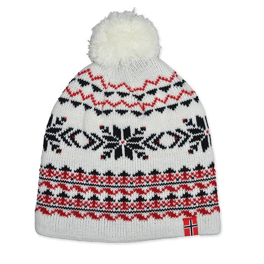 Children’s White Snowflake Beanie