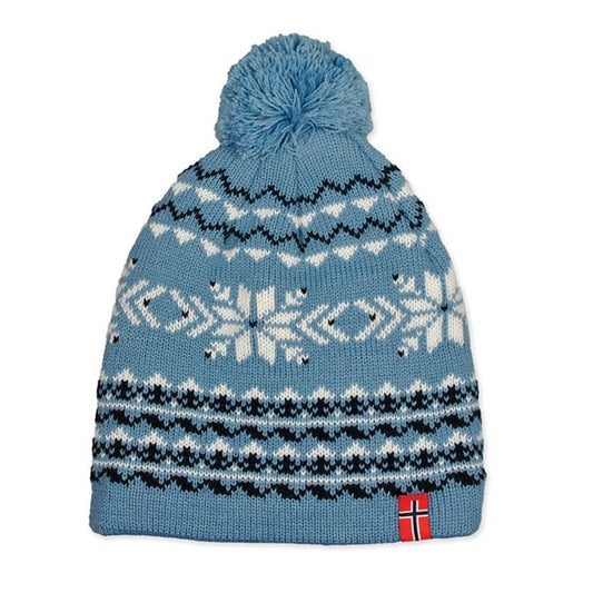 Children’s Light Blue Snowflake Beanie