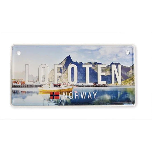 Embossed Lofoten Photo License Plate