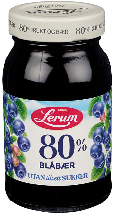 No-Added-Sugar Blueberry Jam 330 g – Lerum