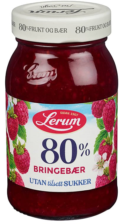 No-Added-Sugar Raspberry Jam 330 g – Lerum