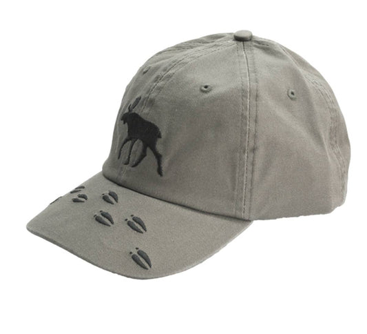 Green Moose and Tracks Cap