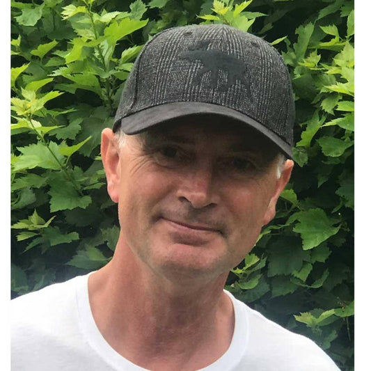 Gray Tweed Moose Cap