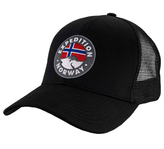Black Expedition Norway Trucker Cap