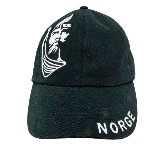 Black and White Viking Norway Cap