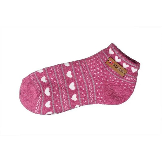 Women’s Pink Angora-Blend Socks