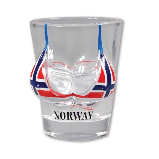 Norwegian Flag Bikini Top Shot Cup