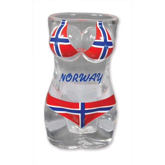 Norwegian Flag Bikini Shot Cup