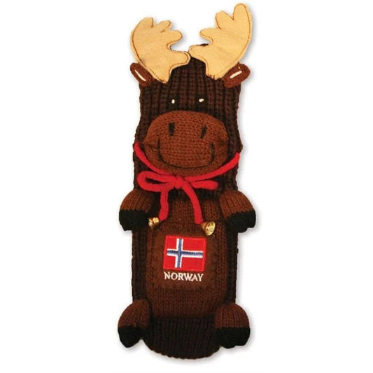 Moose and Norwegian Flag Socks, Size 12–3.5Y