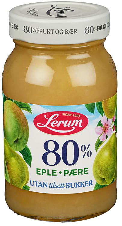 Lerum No-Added-Sugar Apple and Pear Jam, 320 g