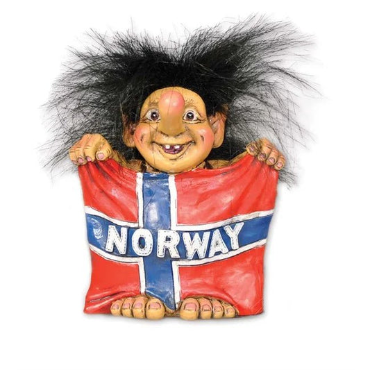 Flag Frode – Norwegian Troll Figurine