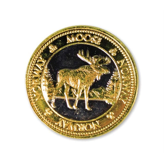 Gold-Colored Souvenir Coin, Moose