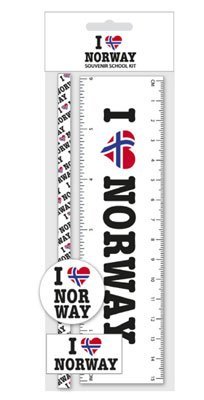 I Love Norway School Supply Set