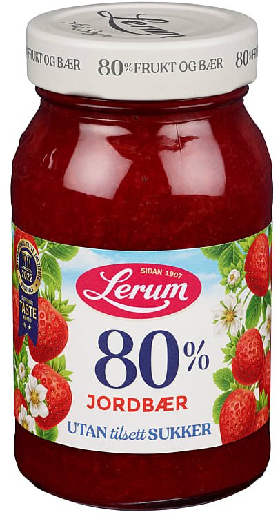 No-Added-Sugar Strawberry Jam 330 g – Lerum