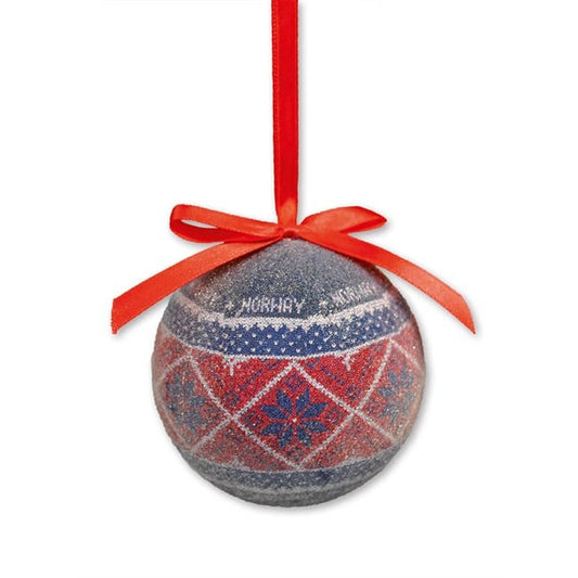 Frosted Knitting Pattern Christmas Ornament