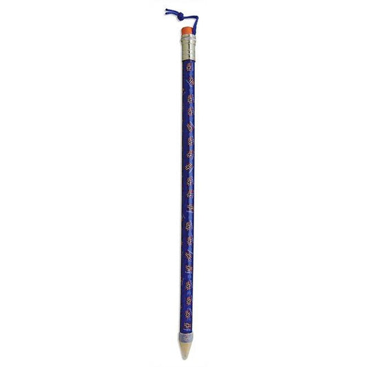 Giant Blue Pencil with Norwegian Flag