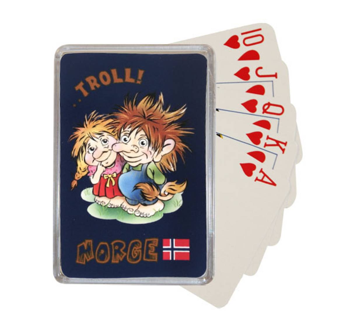 Kortstokk, med to troll