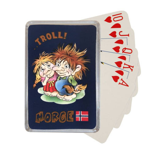 Two Trolls Playing Cards