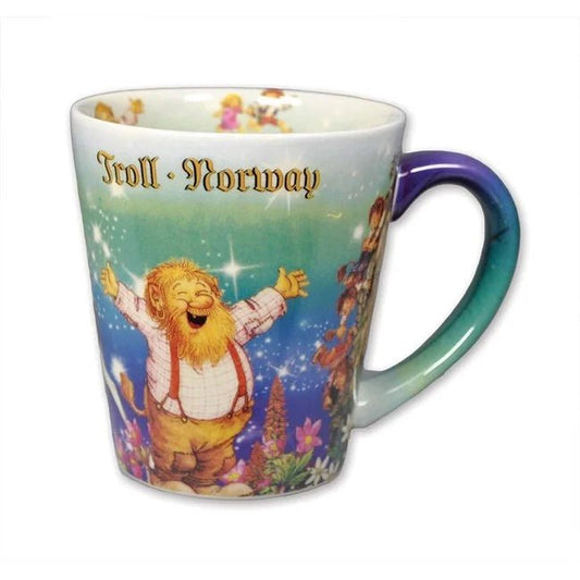 Blue Norwegian Troll Collage Mug