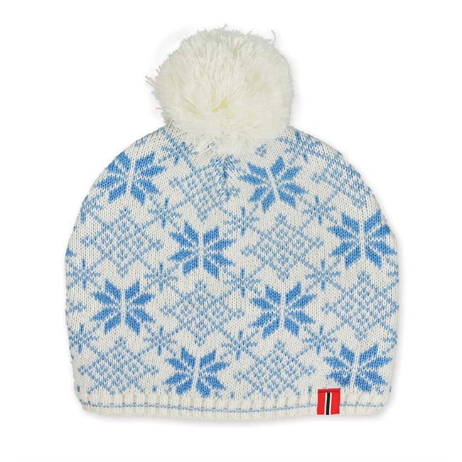 Lue, snøkrystaller, lyseblå og hvit