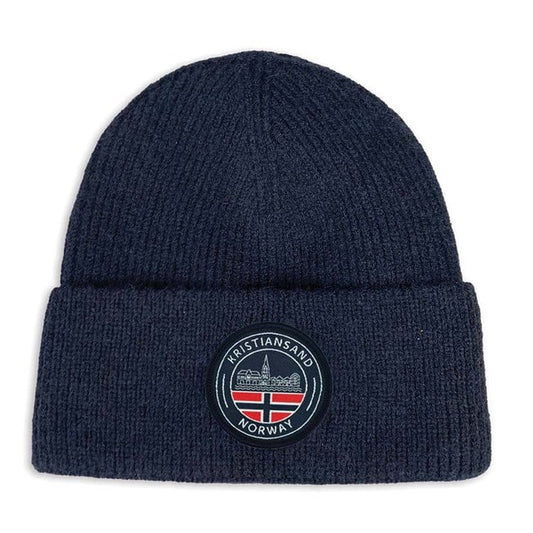Kristiansand Patch Beanie, Navy