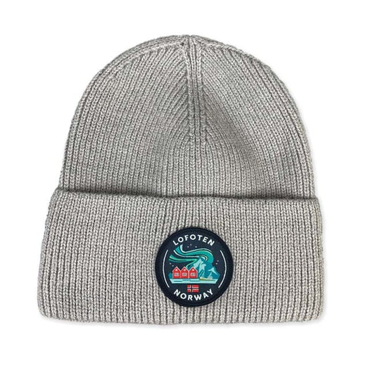 Lofoten Patch Beanie, Gray