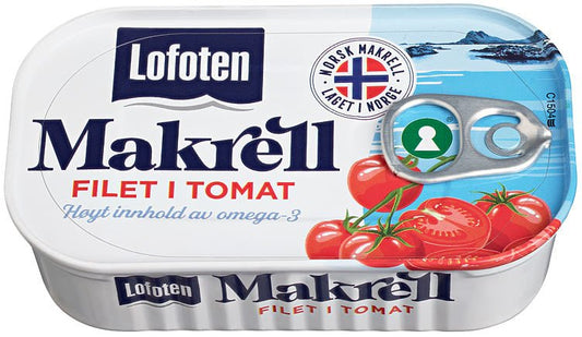 Original Mackerel in Tomato Sauce 110 g – Lofoten