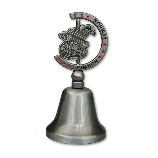 Metal Bell with Spinning Viking Ship