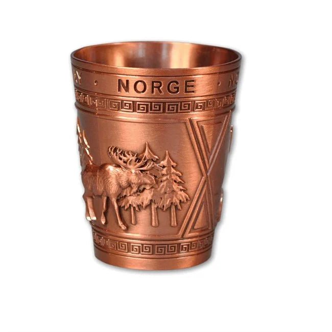 Metall drammebeger, Elg, bronse