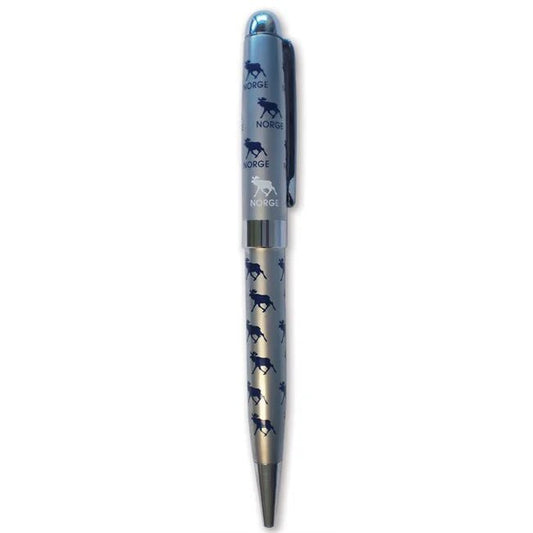 Metal Ballpoint Pen with Moose Design