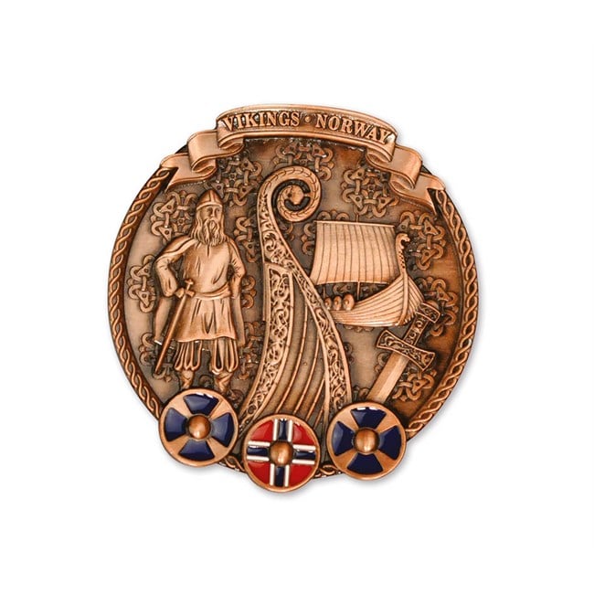 Metall platte med magnet, Viking Bronse
