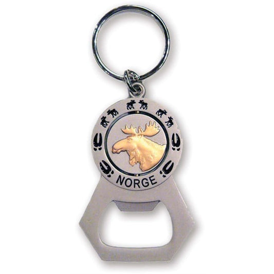 Moose Relief Bottle Opener Keychain