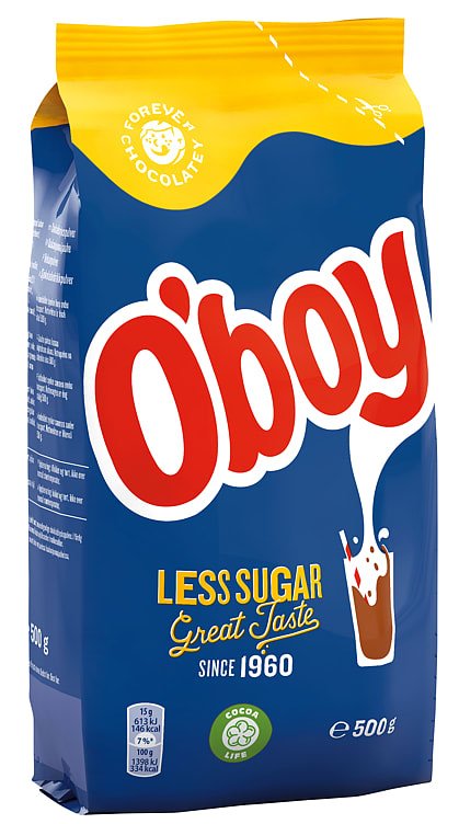 O'boy Mindre Sukker 500g Pose Freia