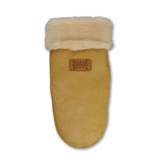 Brown Suede-Style Mittens