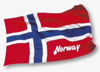 Norwegian Flag Stickers