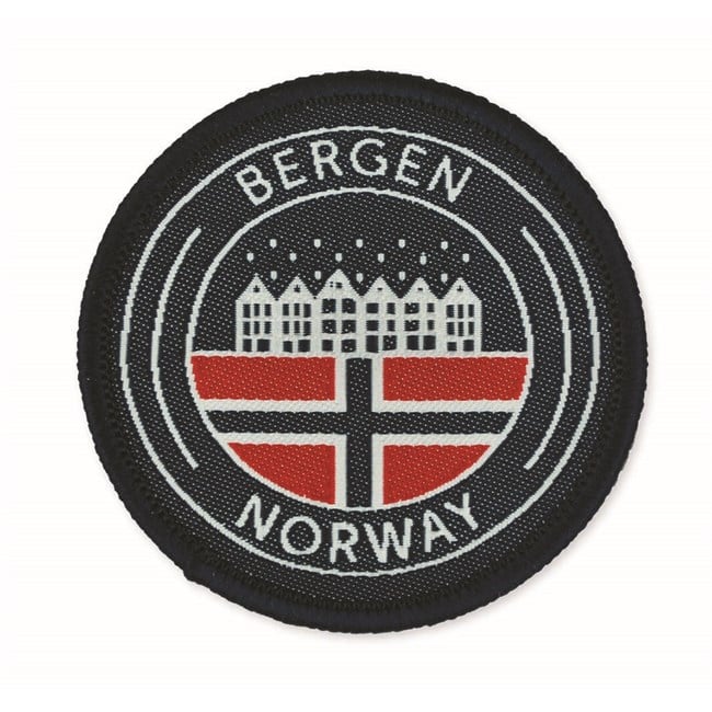 Stoffmerke, rundt, Bergen