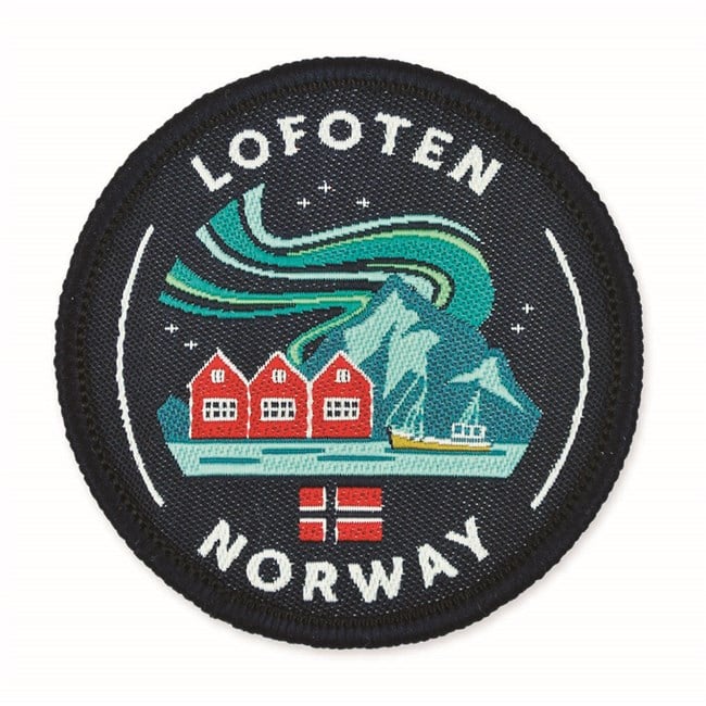 Stoffmerke, rundt, Lofoten
