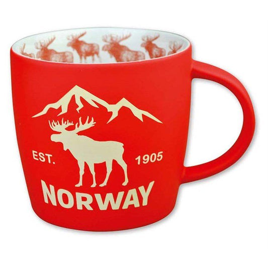 Large Red Moose Coffee Mug